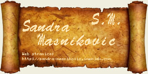 Sandra Masniković vizit kartica